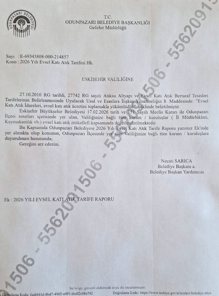 Odunpazarı Belediyesi’nin katı atık toplama bedeli tepki çekmeye devam ediyor