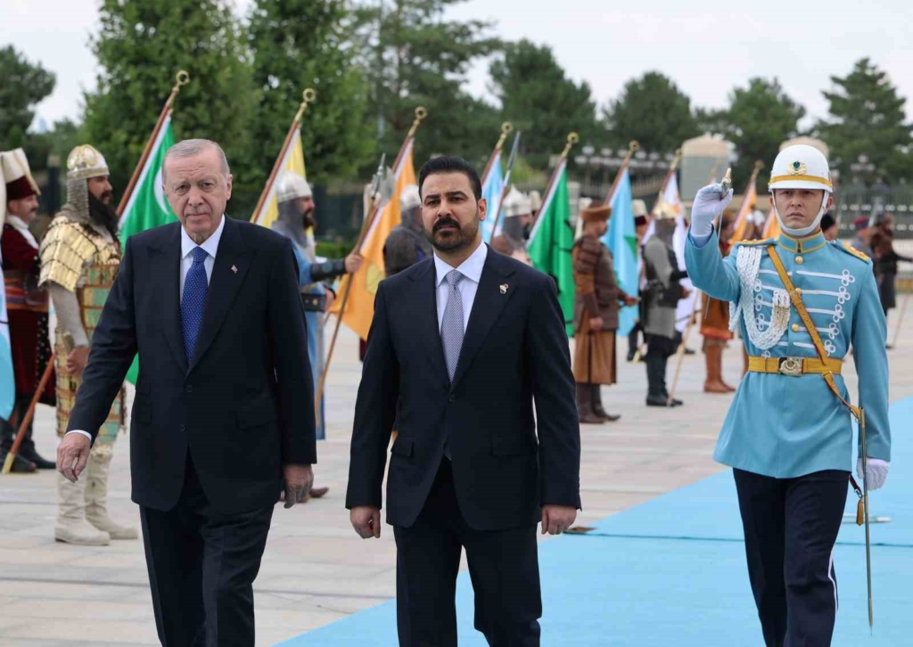 Cumhurbaşkanı Erdoğan, Irak Başbakanı Zeydi’yi törenle karşıladı