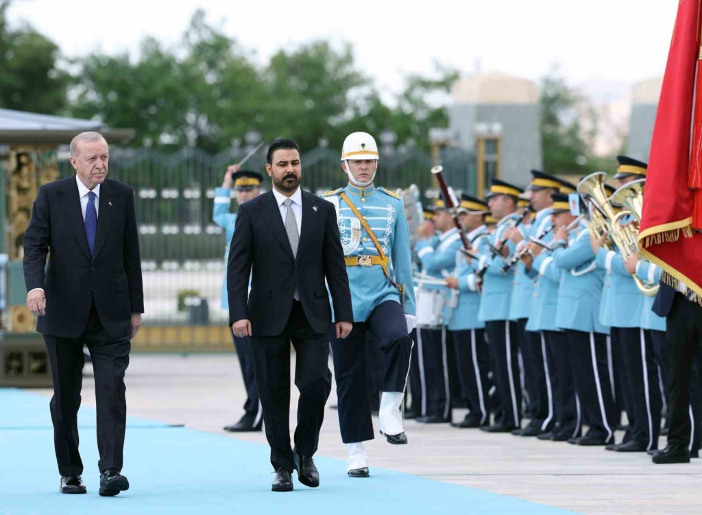 Cumhurbaşkanı Erdoğan, Irak Başbakanı Zeydi’yi törenle karşıladı