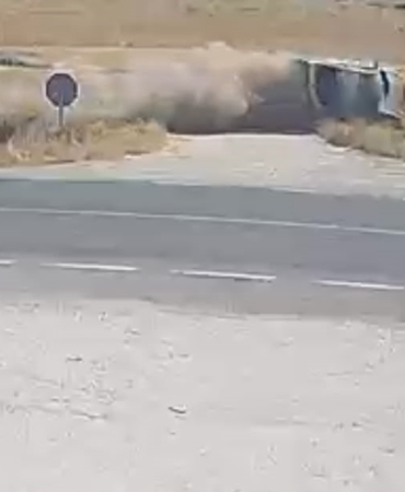 Kaza anının güvenlik kamerası görüntüleri görenleri dehşete düşürdü