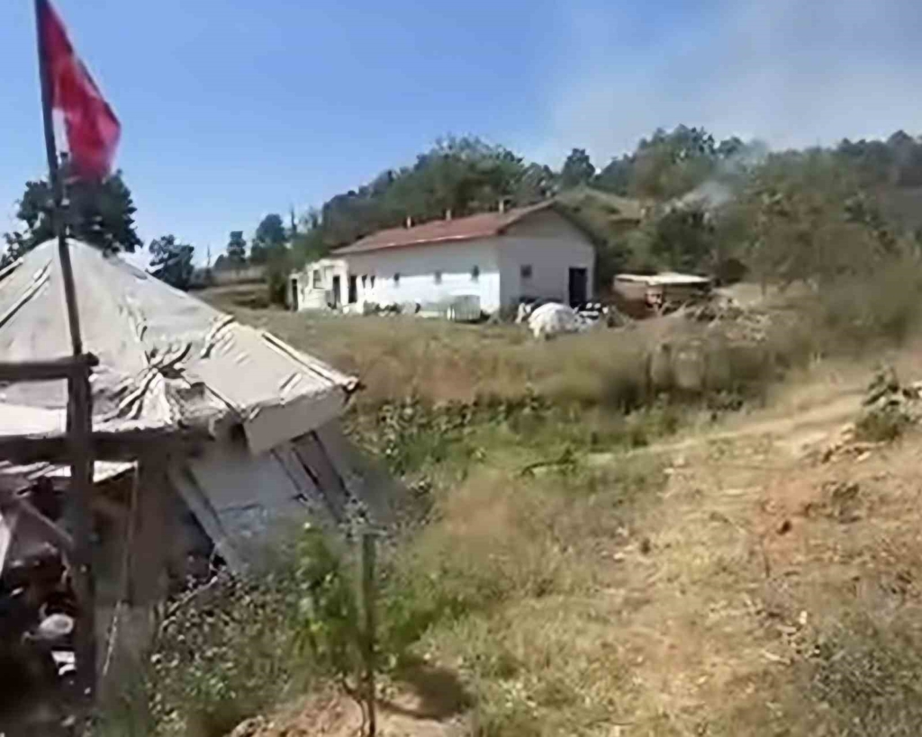 Emet’teki yangın kontrol altına alındı, ormana sıçraması önlendi