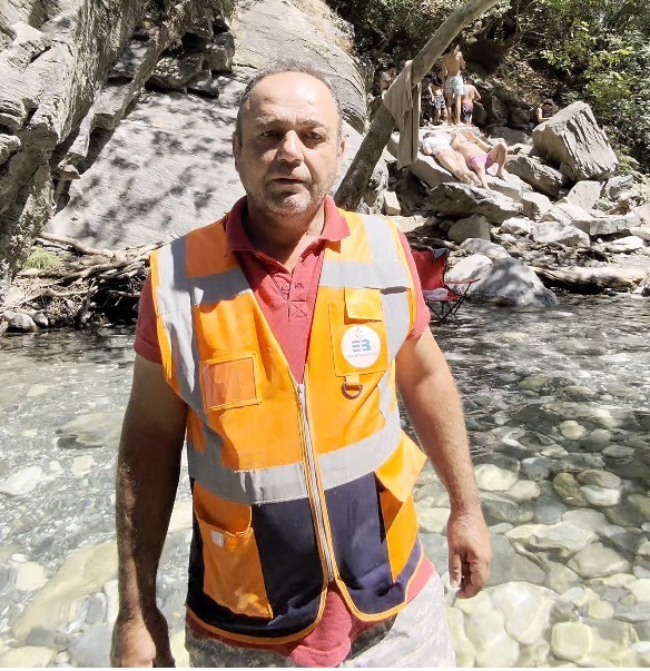 Kanyonda yangın paniği