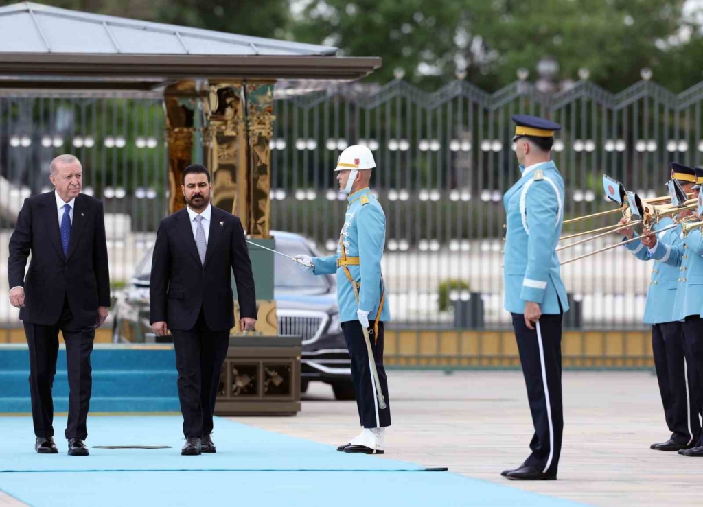 Cumhurbaşkanı Erdoğan, Irak Başbakanı Zeydi’yi törenle karşıladı