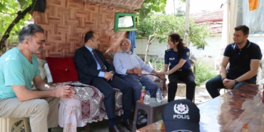 Eskişehir İl Emniyet Müdürü Yılmaz’dan şehit babasına anlamlı ziyaret