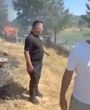 Emet’teki yangın kontrol altına alındı, ormana sıçraması önlendi