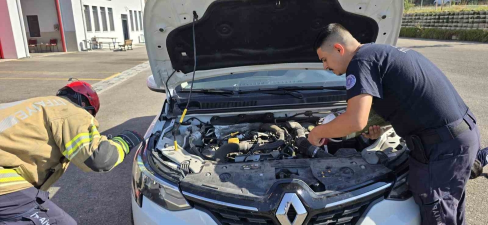 Otomobilin motorunda ilçe ilçe gezdi