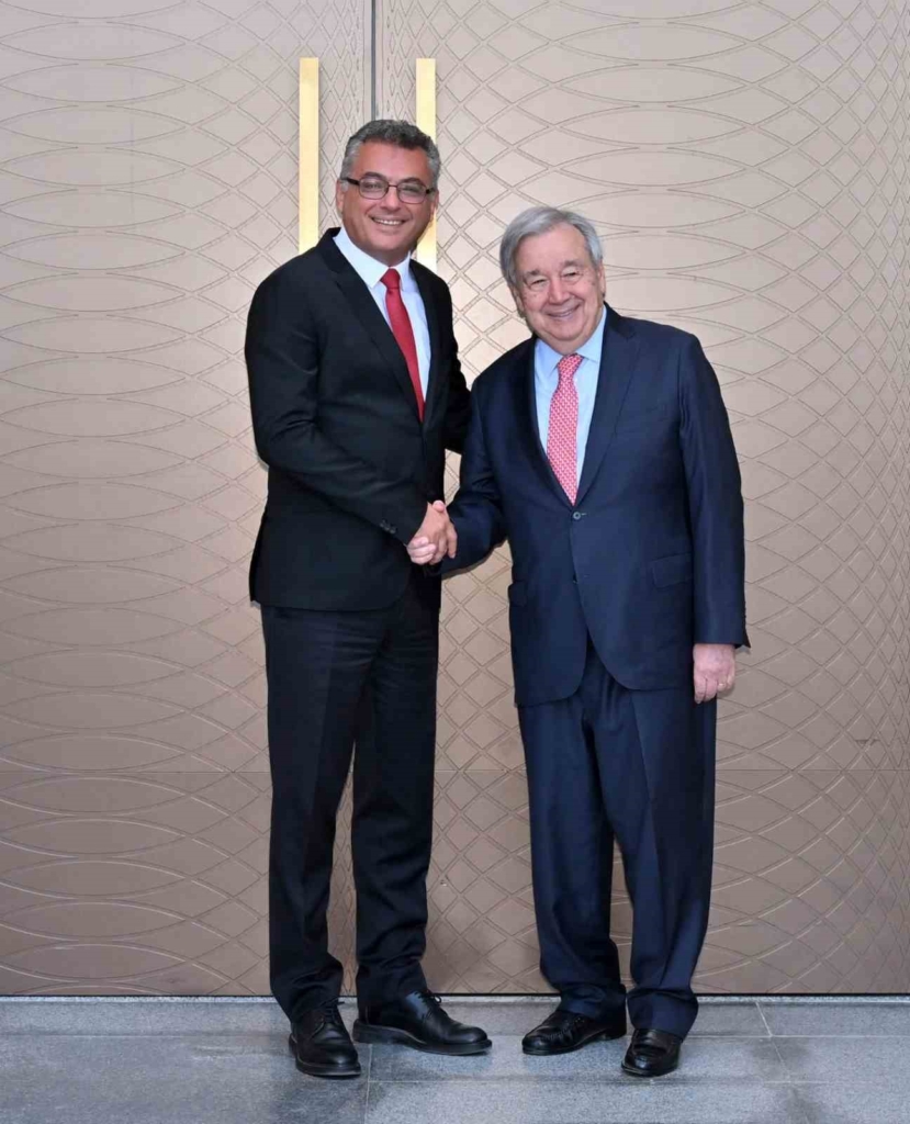 BM Genel Sekreteri Guterres, KKTC Cumhurbaşkanı Erhürman ile görüştü