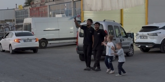 Tamir atölyesinde ‘halay’ molası