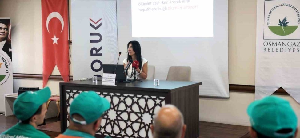 Temizlik işçilerine "Hepatit B" eğitimi