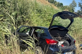 Karacabey’de otomobil sulama kanalına devrildi: 6 yaralı
