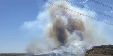 Tekirdağ’da korkutan yangın: 500 dönüm anız alev alev yandı