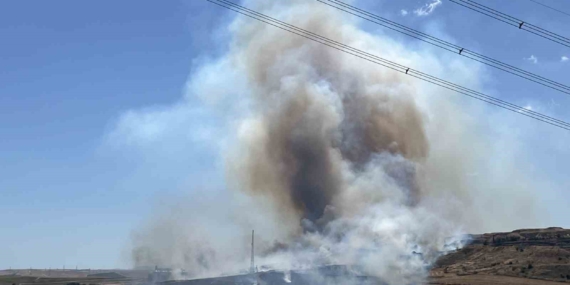 Tekirdağ’da korkutan yangın: 500 dönüm anız alev alev yandı