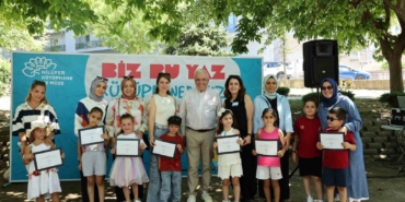 Nilüferli çocuklar okula kütüphanelerde hazırlandı