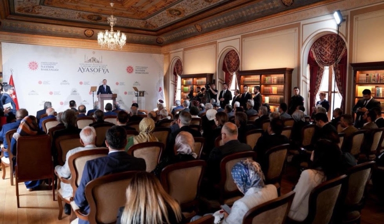 İletişim Başkanı Burhanettin Duran: "Ayasofya’nın ibadete açılması adeta bir Kızılelma’ydı"