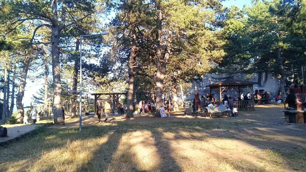Hafta sonu binlerce kişinin rotası Küçükelmalı Tabiat Parkı oldu