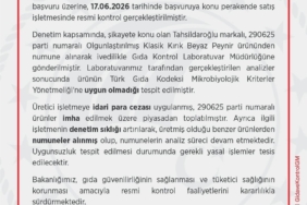 Tahsildaroğlu’nun bir parti beyaz peyniri piyasadan toplatıldı