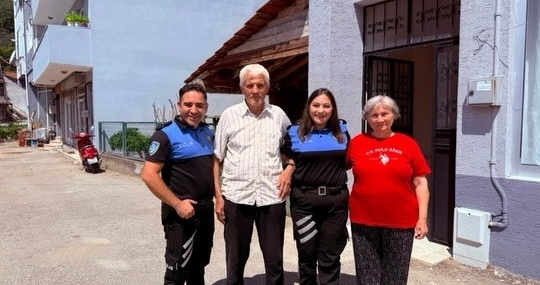 Polisten gazilere vefa ziyareti