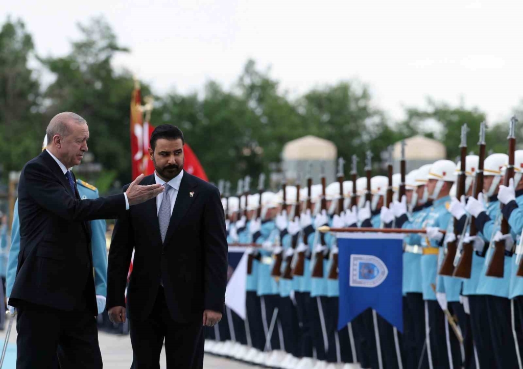 Cumhurbaşkanı Erdoğan, Irak Başbakanı Zeydi’yi törenle karşıladı
