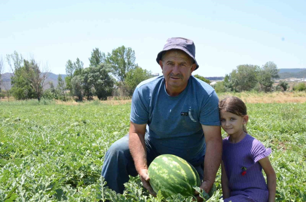 Mevsimlik işçilerin karpuz mesaisi