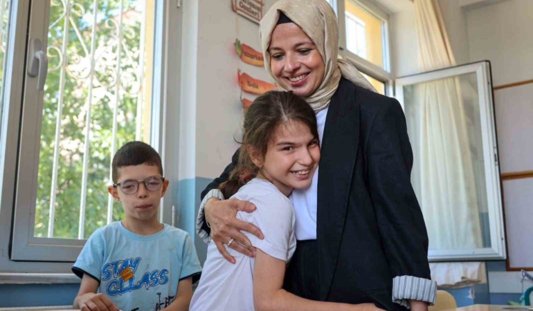 Özel ihtiyaçlı öğrenciler için açılan kurslar yerinde incelendi