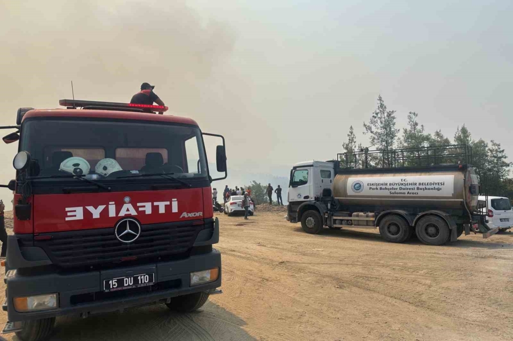 Aydın’daki orman yangınına Eskişehir’den destek