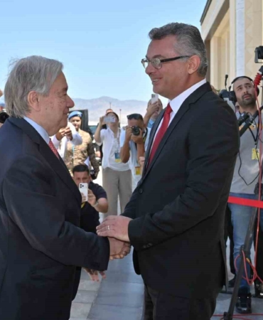 BM Genel Sekreteri Guterres, KKTC Cumhurbaşkanı Erhürman ile görüştü