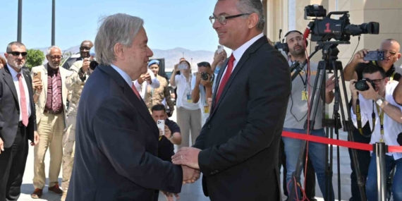 BM Genel Sekreteri Guterres, KKTC Cumhurbaşkanı Erhürman ile görüştü