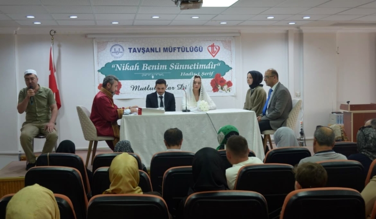 “İki İnsan Bir Hayat” projesiyle Tavşanlı’da anlamlı nikâh
