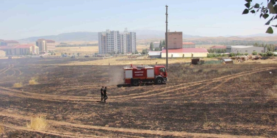 Buğday tarlasında yangın çıktı, dumanlar trafik kazasına neden oldu: 1 yaralı