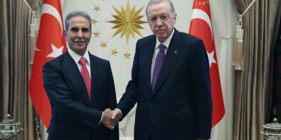 Cumhurbaşkanı Erdoğan Irak Yüksek Yargı Konseyi Başkanı Zeydan’ı kabul etti