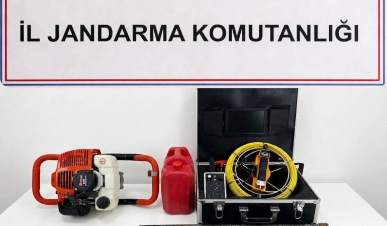 Bilecik’te kaçak sondaj yapan 3 şahıs suçüstü yakalandı