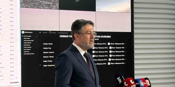 Bakan Yumaklı: "115 yangına müdahale ettik. Bu yangınlardan 110’unu kontrol altına aldık"