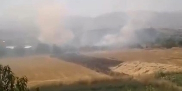 Elazığ’da otluk alanda yangın