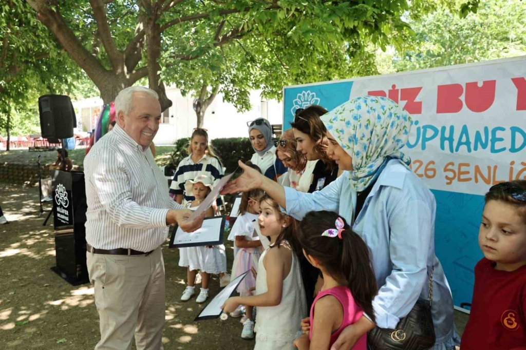Nilüferli çocuklar okula kütüphanelerde hazırlandı