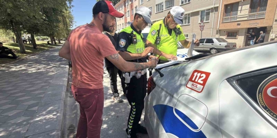 Sahte plakalı kamyonetin sürücüsüne 180 bin TL ceza
