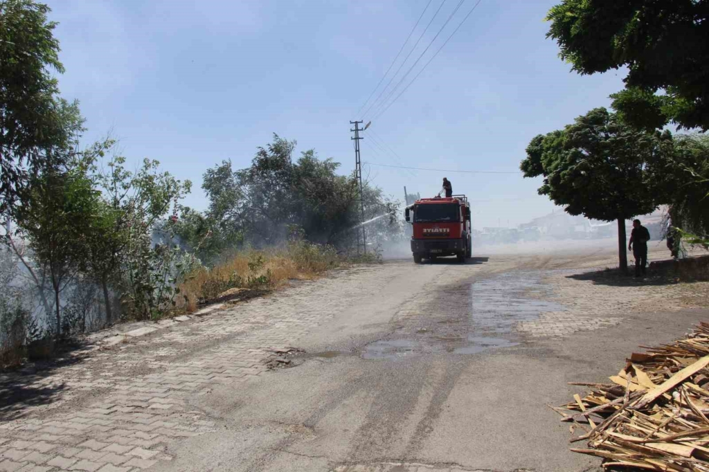 Buğday tarlasında yangın çıktı, dumanlar trafik kazasına neden oldu: 1 yaralı