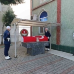 Emekli Binbaşı Özcan Yıldız’a askeri törenle veda