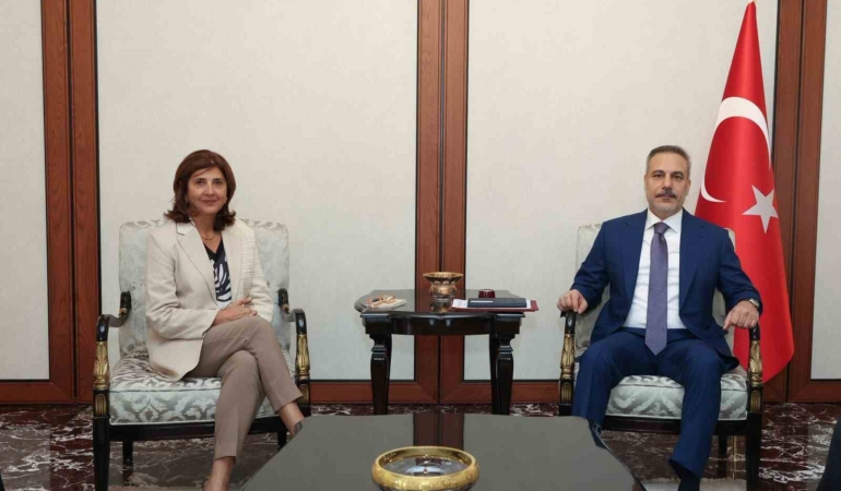 Bakan Fidan, BM Genel Sekreteri’nin Kıbrıs Konusunda Şahsi Temsilcisi Cuellar’ı kabul etti