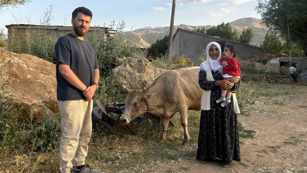 İhlas Haber Ajansı’nın haberi Ayni teyzenin yüzünü güldürdü: İnekler kendisine ulaştı