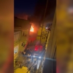 Küçükçekmece’de metruk binada yangın paniği