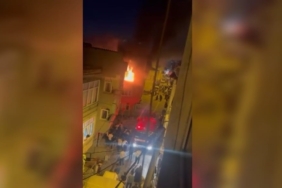 Küçükçekmece’de metruk binada yangın paniği