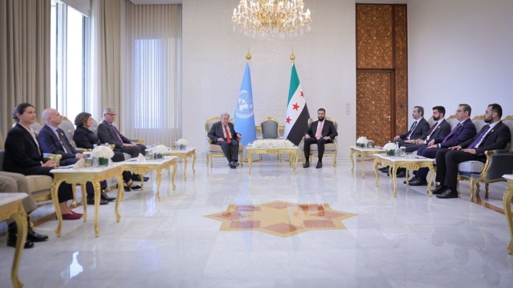 BM Genel Sekreteri Guterres, Suriye Devlet Başkanı Şara ile görüştü