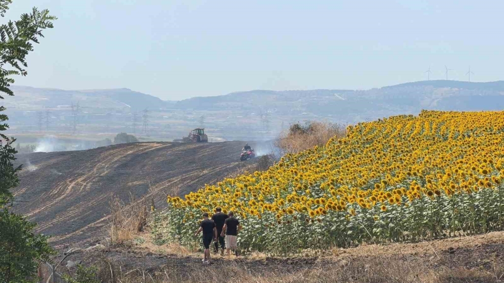 Kuzey Marmara otoyolu Çatalca nakkaş mevkiinde bir tırda bilinmeyen bir nedenle yangın çıktı. Alevler tarım arazisine de sıçrarken, olay yerine çok sayıda itfaiye ekibi sevk edildi.