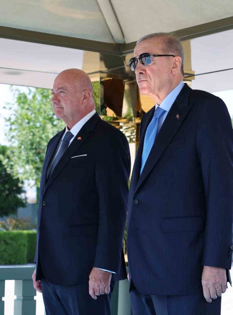 Cumhurbaşkanı Erdoğan, Avusturya Şansölyesi Christian Stocker’i törenle karşıladı
