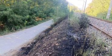Bilecik’te YHT hattı kenarında yangın çıktı