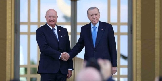Cumhurbaşkanı Erdoğan, Avusturya Şansölyesi Christian Stocker’i törenle karşıladı