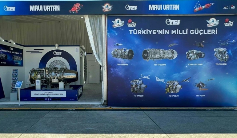 TEI, millî motorlarını TEKNOFEST Mavi Vatan’da sergiliyor