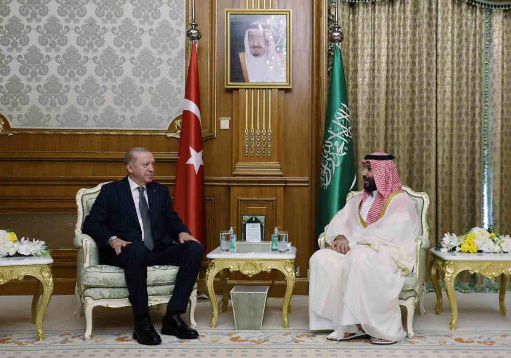 Cumhurbaşkanı Erdoğan, Suudi Arabistan Veliaht Prensi Selman ile görüştü