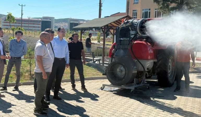 DPÜ Tavşanlı MYO’da geliştirilen “Turbo Fanlı Su Atomizer” protokole tanıtıldı