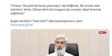 Cumhurbaşkanı Başdanışmanı Saral’dan Kuytul’a tepki: "Senin de suyun yeterince ısındı Kuytul"